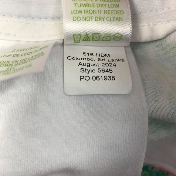 LILLY PULITZER Buttercup Knit Shorts Sz 10 Amalfi Blue Leaf It Wild Resort NWT - Picture 13 of 16